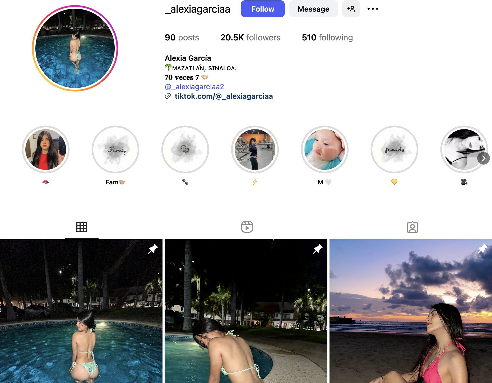 Alexia Garcia Instagram Profile