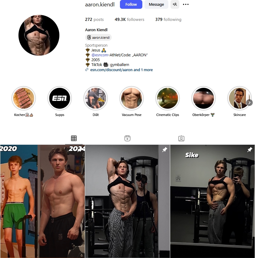 Aaron Kiendl Instagram Profile