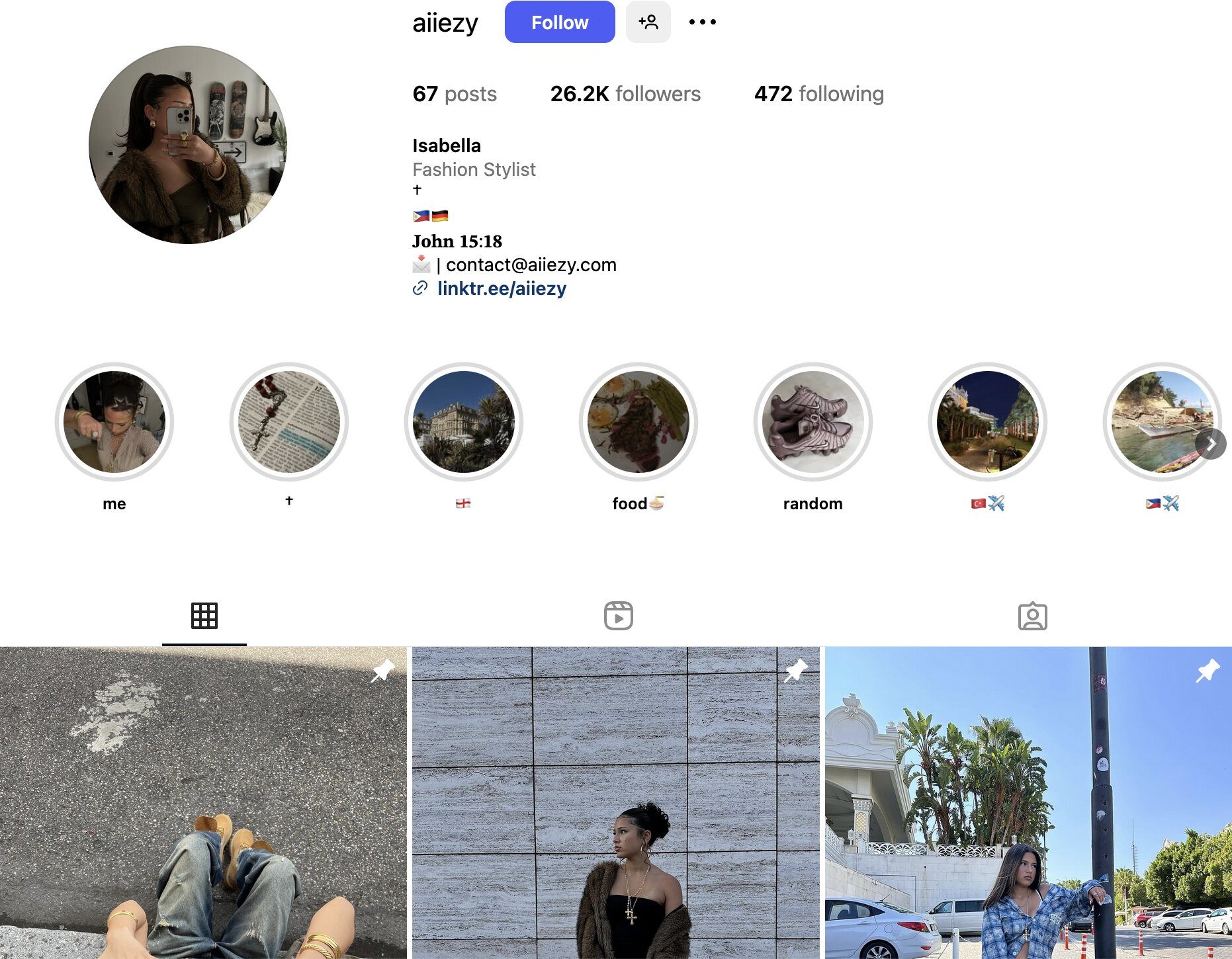 Isabella Instagram Profile