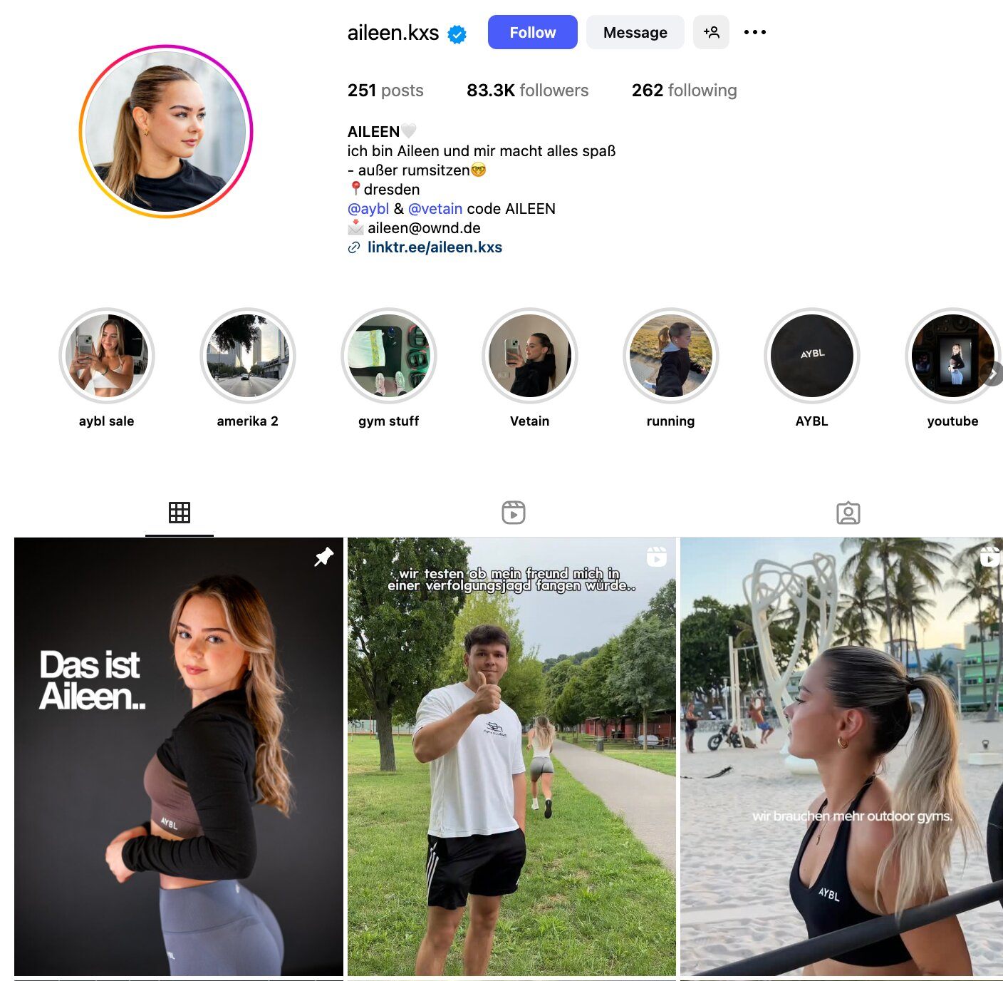 Aileen Instagram Profile