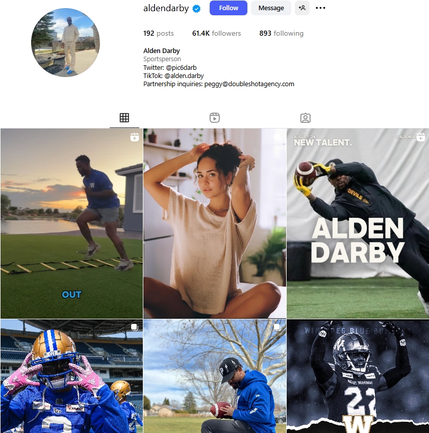 Alden Darby Instagram Profile