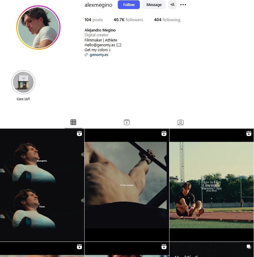 Alejandro Megino Instagram Profile