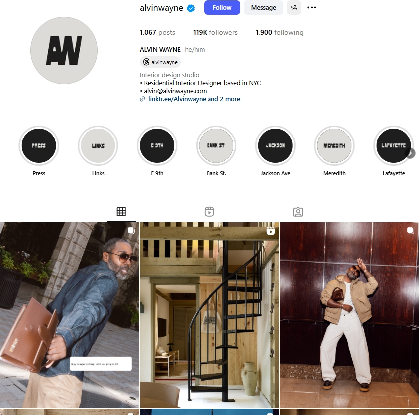 Alvin Wayne Instagram Profile