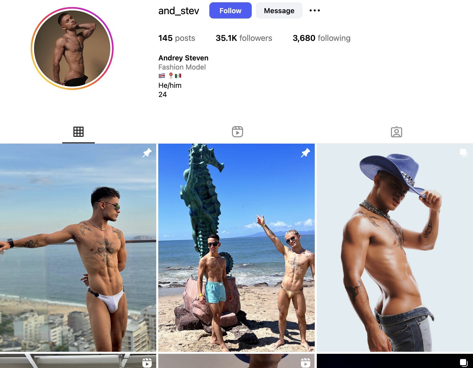 Andrey Steven Instagram Profile