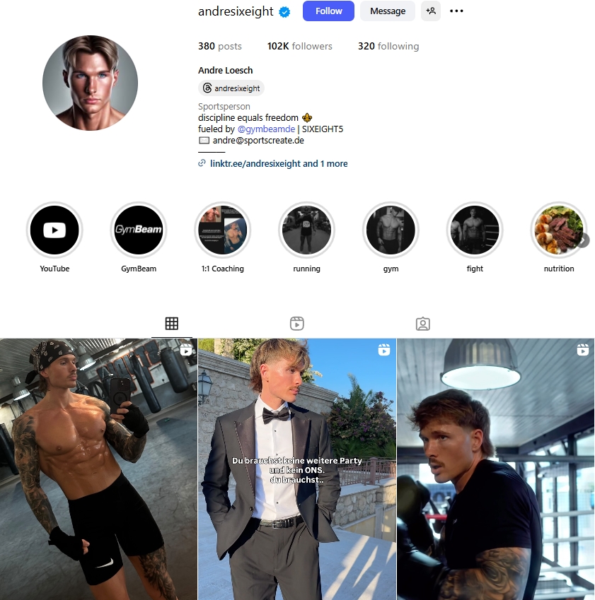 Andre Loesch Instagram Profile