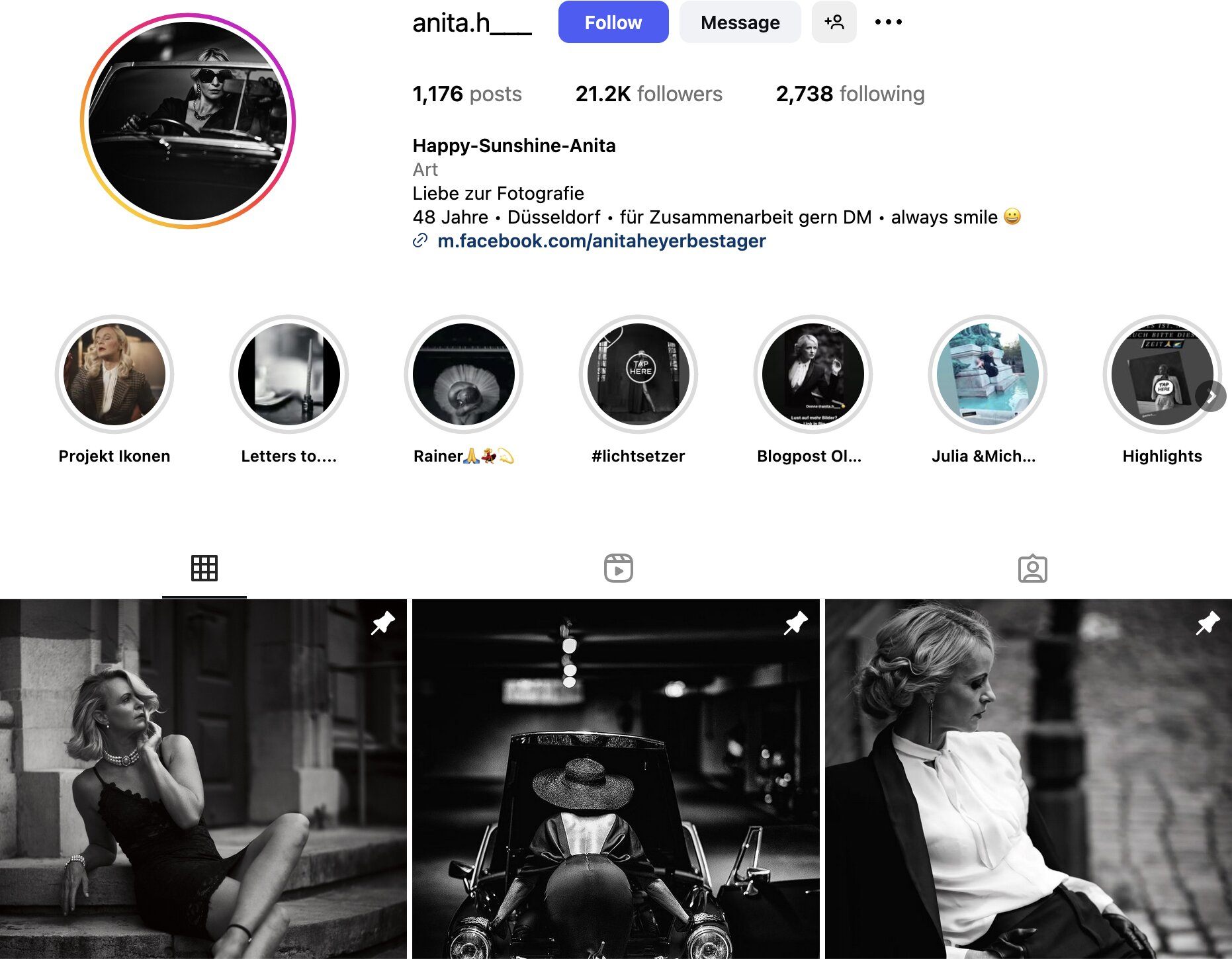 Anita Instagram Profile