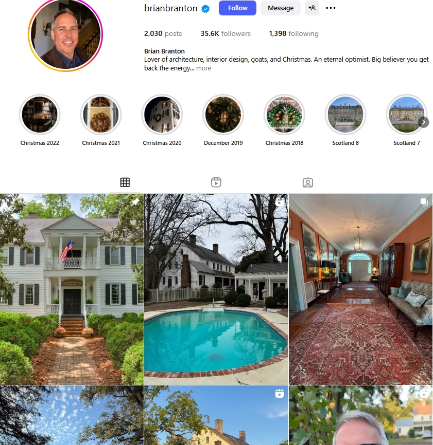 Brian Branton Instagram Profile
