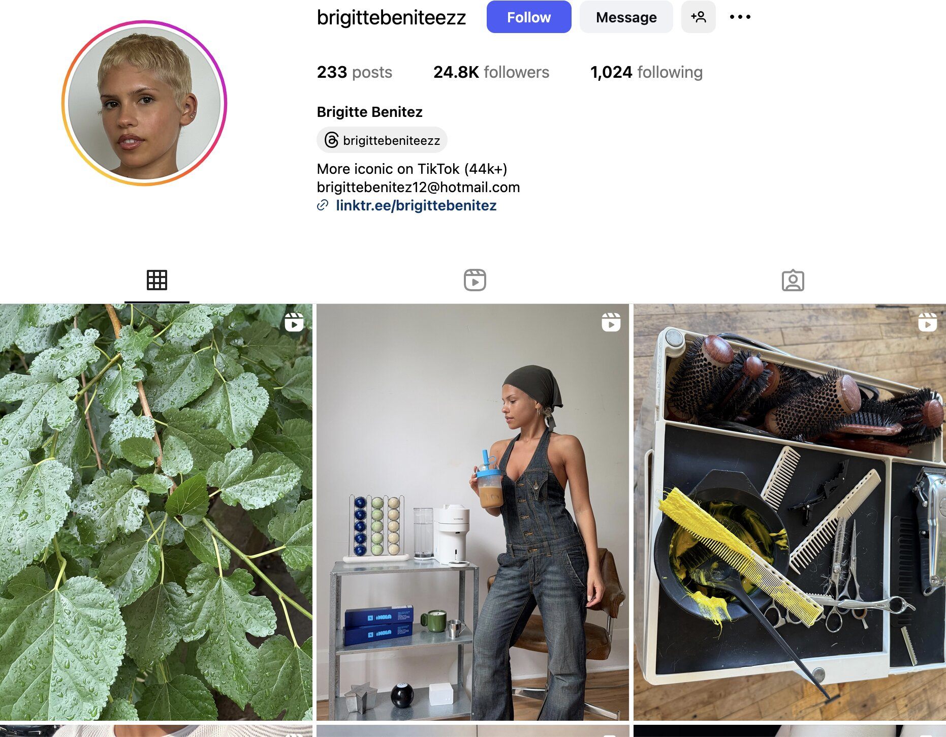 Brigitte Benitez Instagram Profile