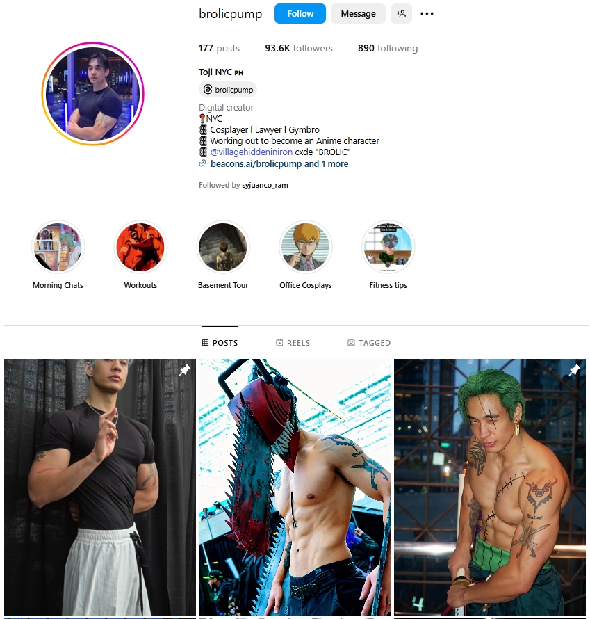 Toji Nyc Instagram Profile