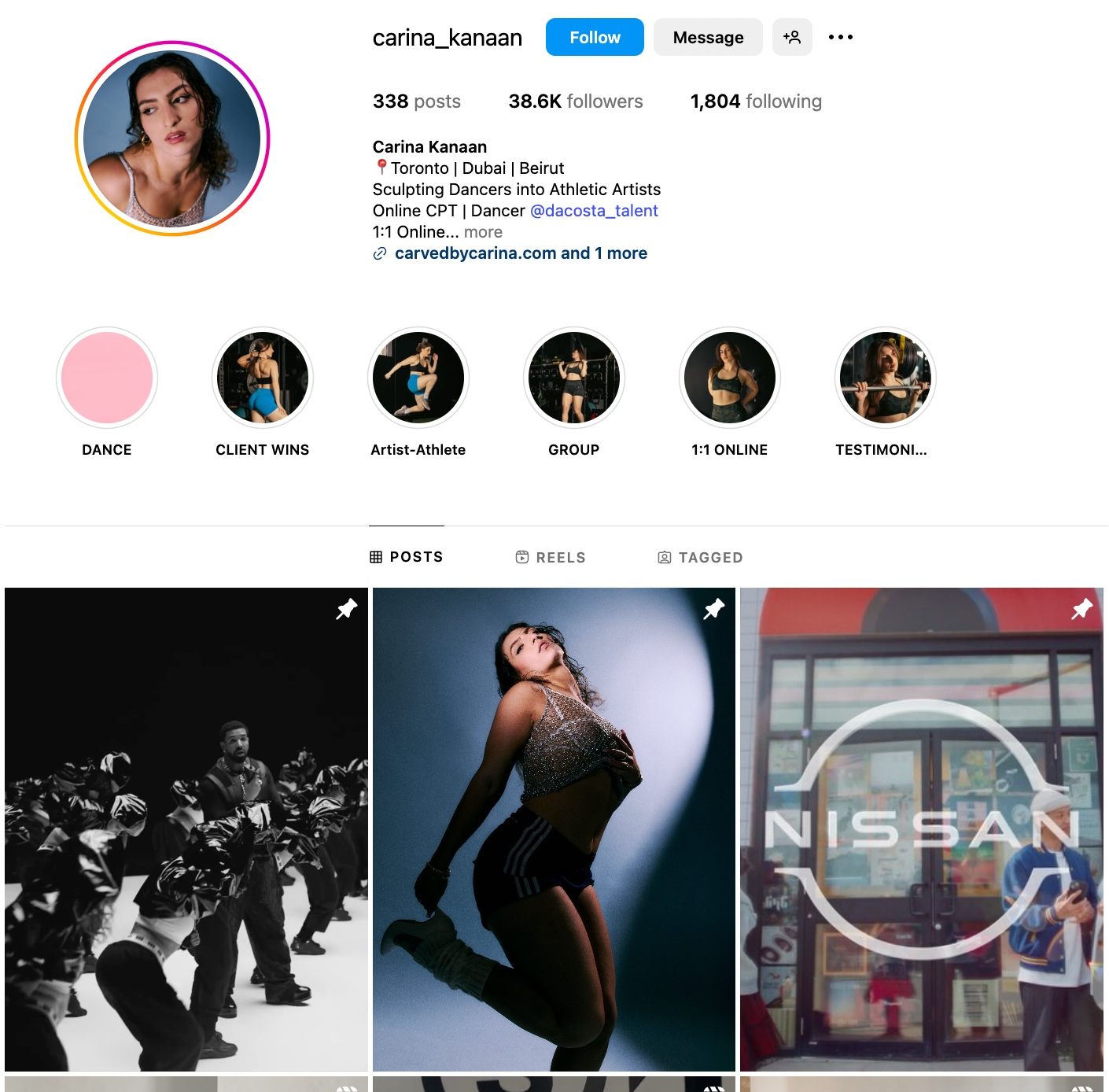 Carina Kanaan Instagram Profile