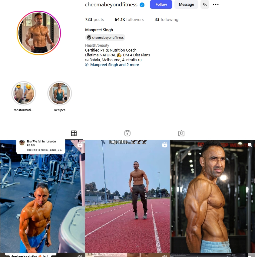 Manpreet Singh Instagram Profile