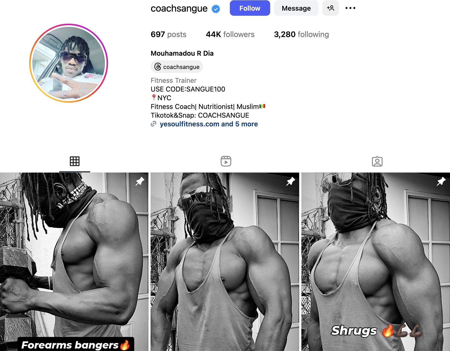 Mouhamadou R Dia Instagram Profile