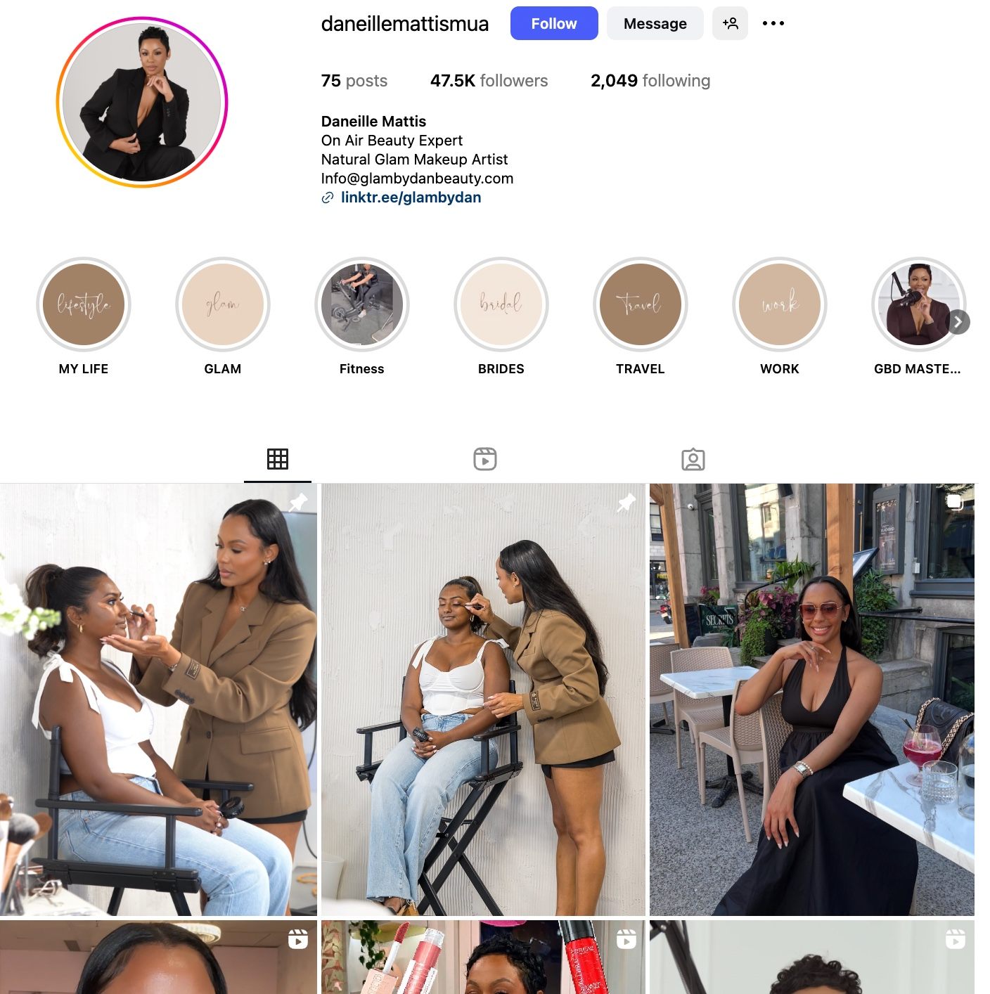 Daneille Mattis Instagram Profile