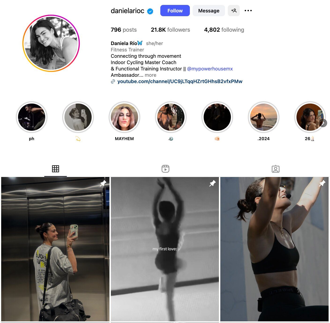 Daniela Río Instagram Profile