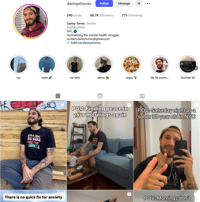 Danny Torres Instagram Profile