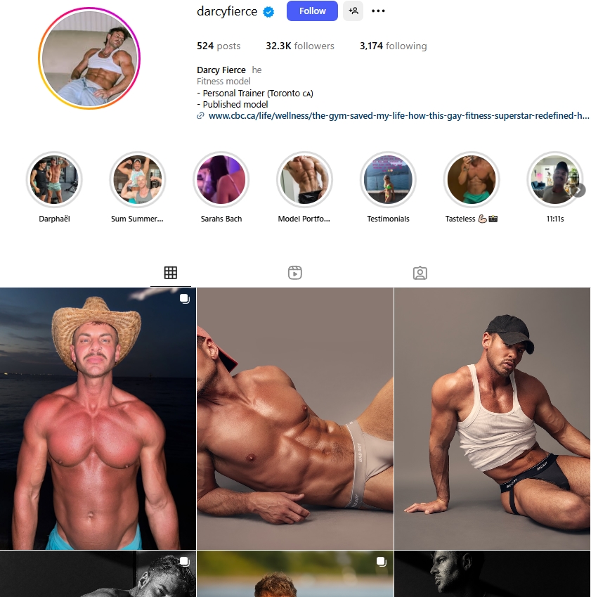 Darcy Fierce Instagram Profile