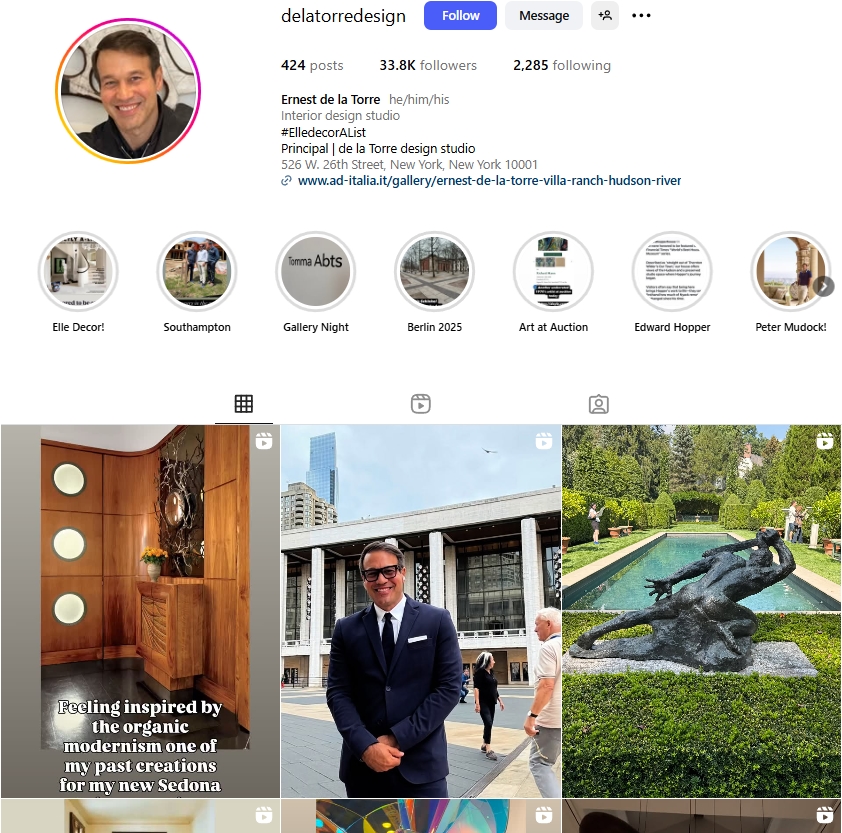 Ernest de la Torre Instagram Profile