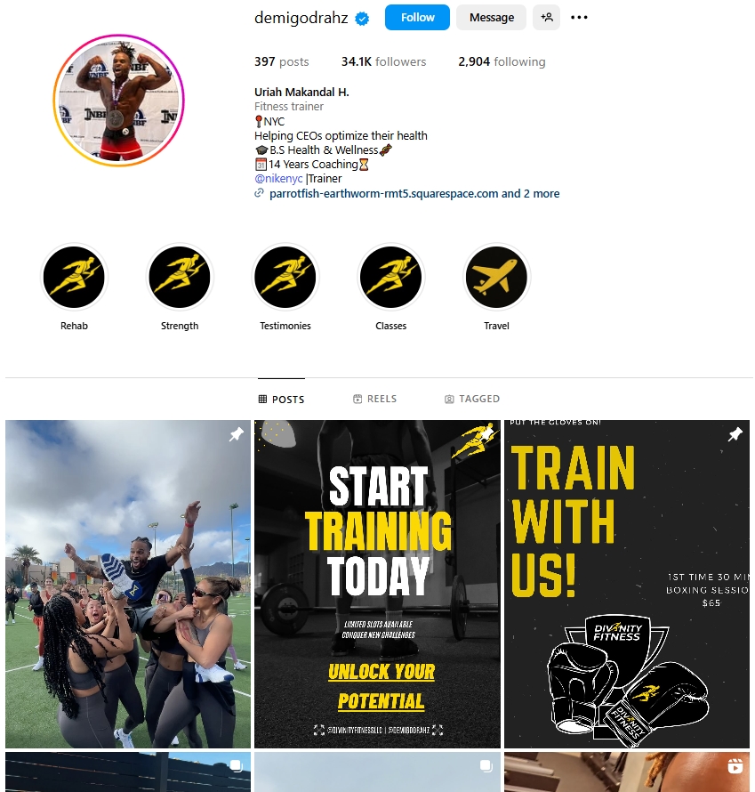 Uriah Makandal H. Instagram Profile