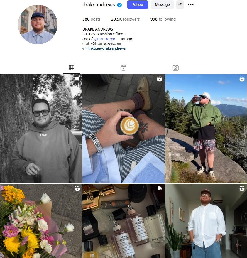 Drake Andrews Instagram Profile