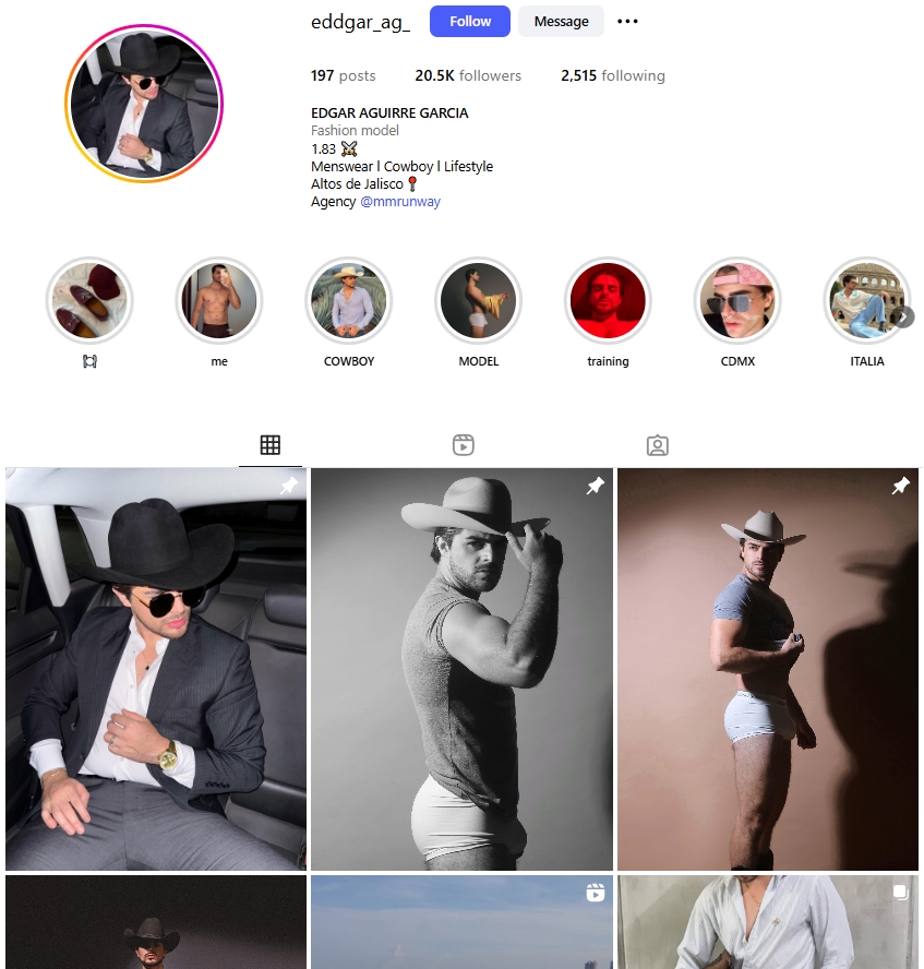 Edgar Aguirre Garcia Instagram Profile
