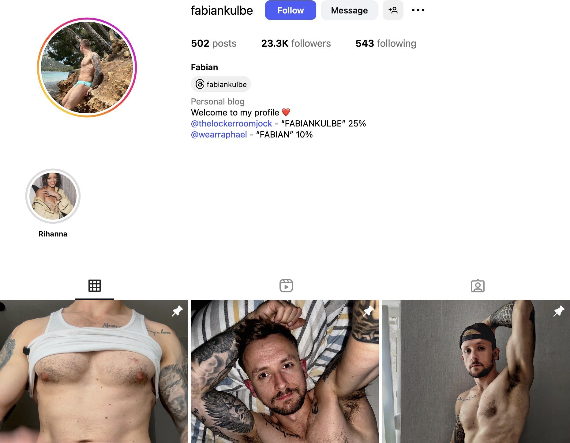 Fabian Instagram Profile