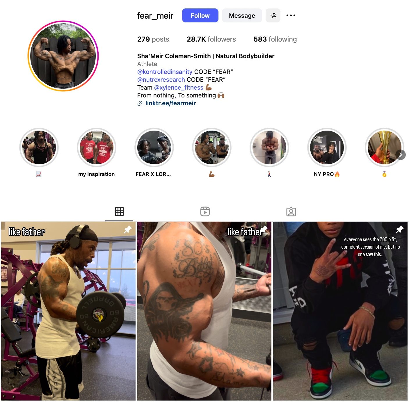 Sha'Meir Coleman-Smith Instagram Profile