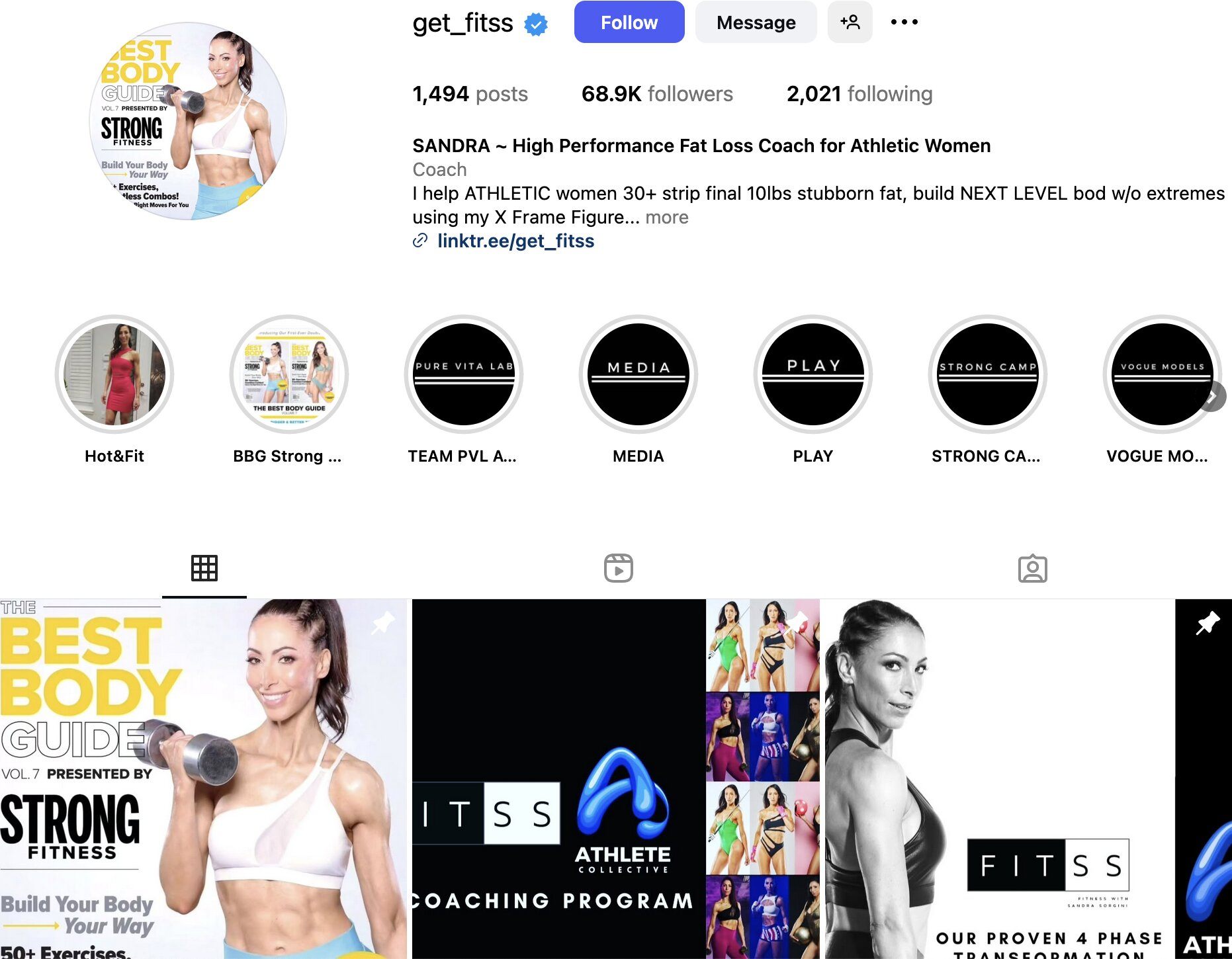 Sandra Instagram Profile