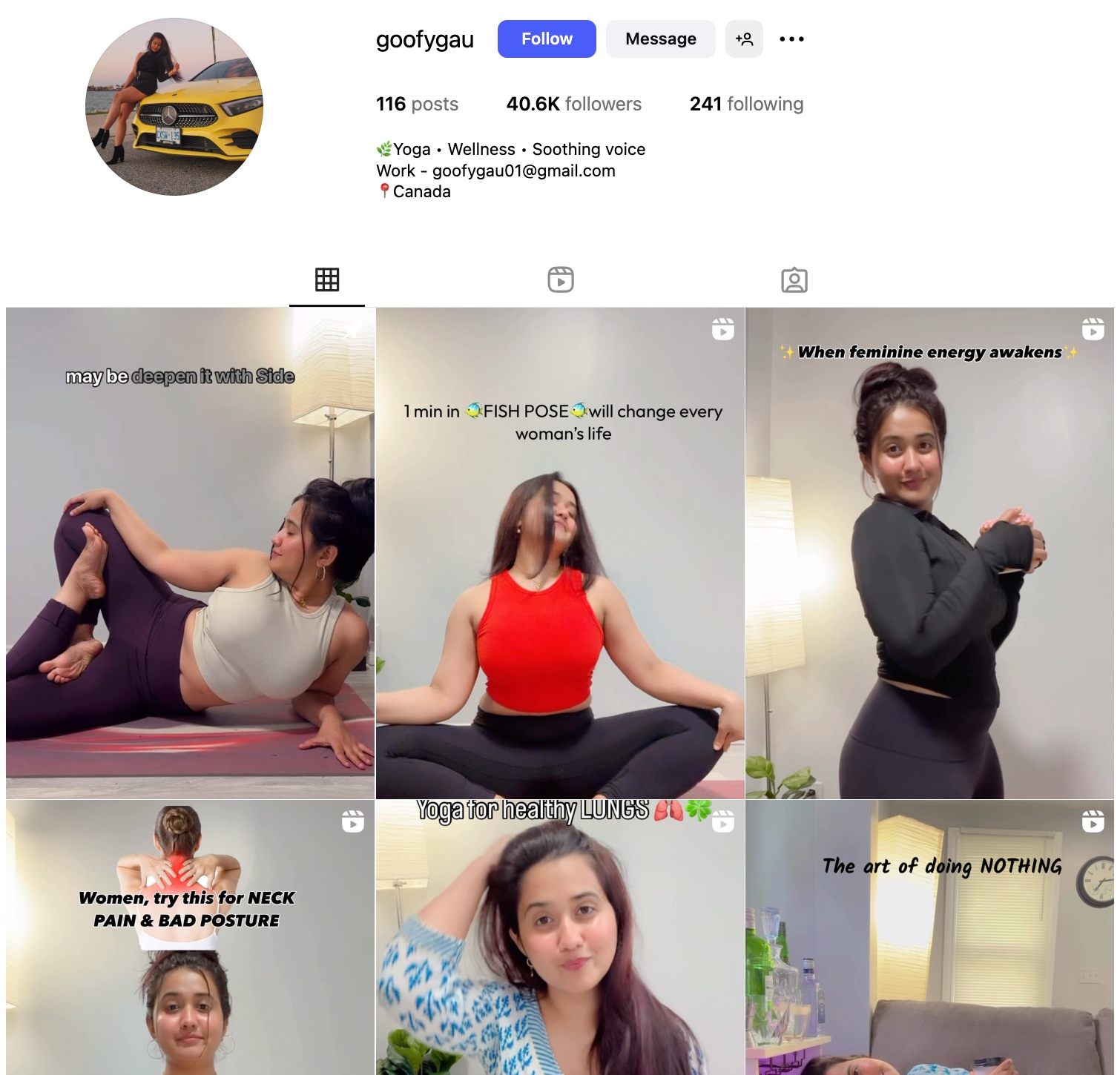 Goofygau Instagram Profile