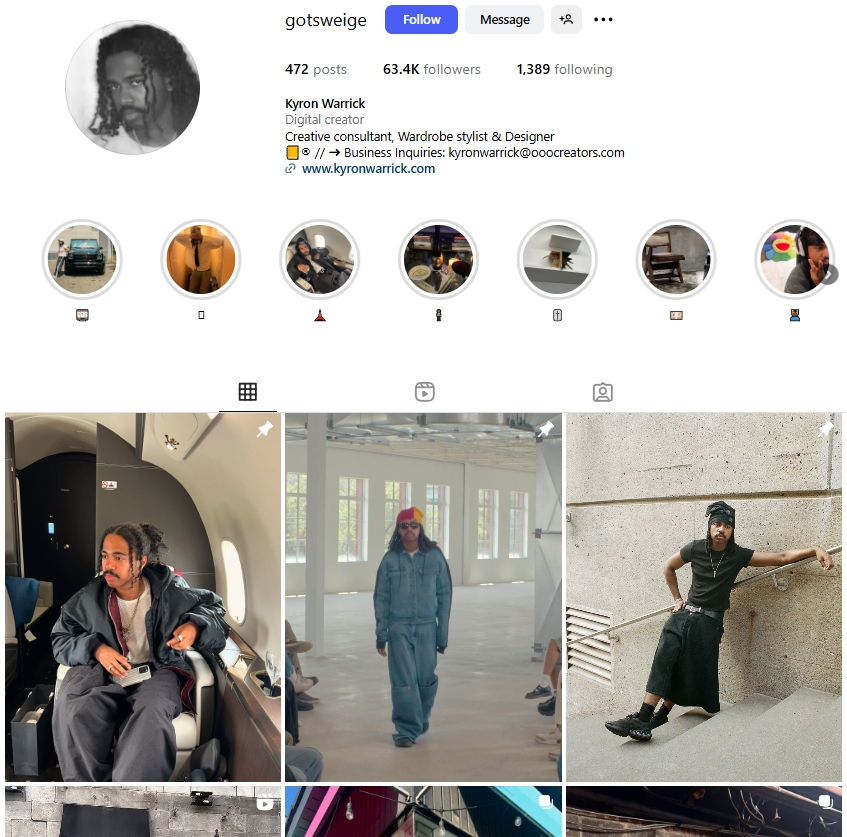Kyron Warrick Instagram Profile