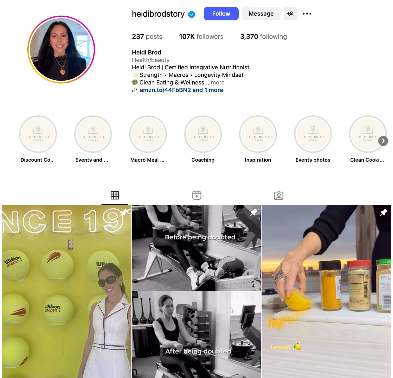 Heidi Brod Instagram Profile