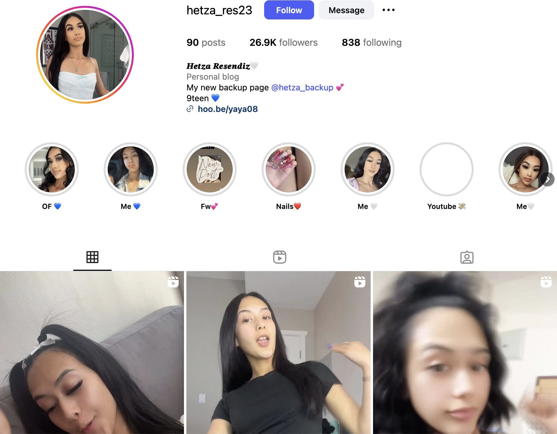Hetza Resendiz Instagram Profile