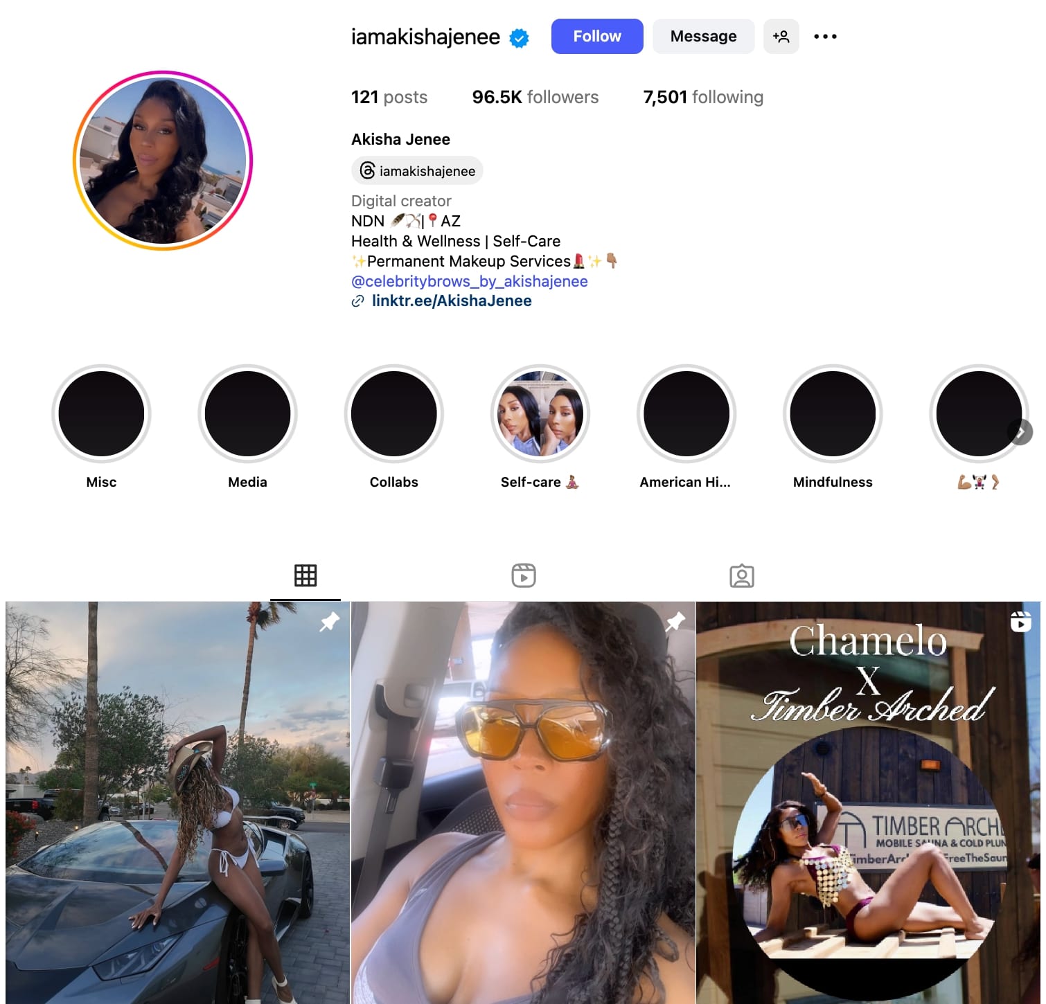 Akisha Jenee Instagram Profile