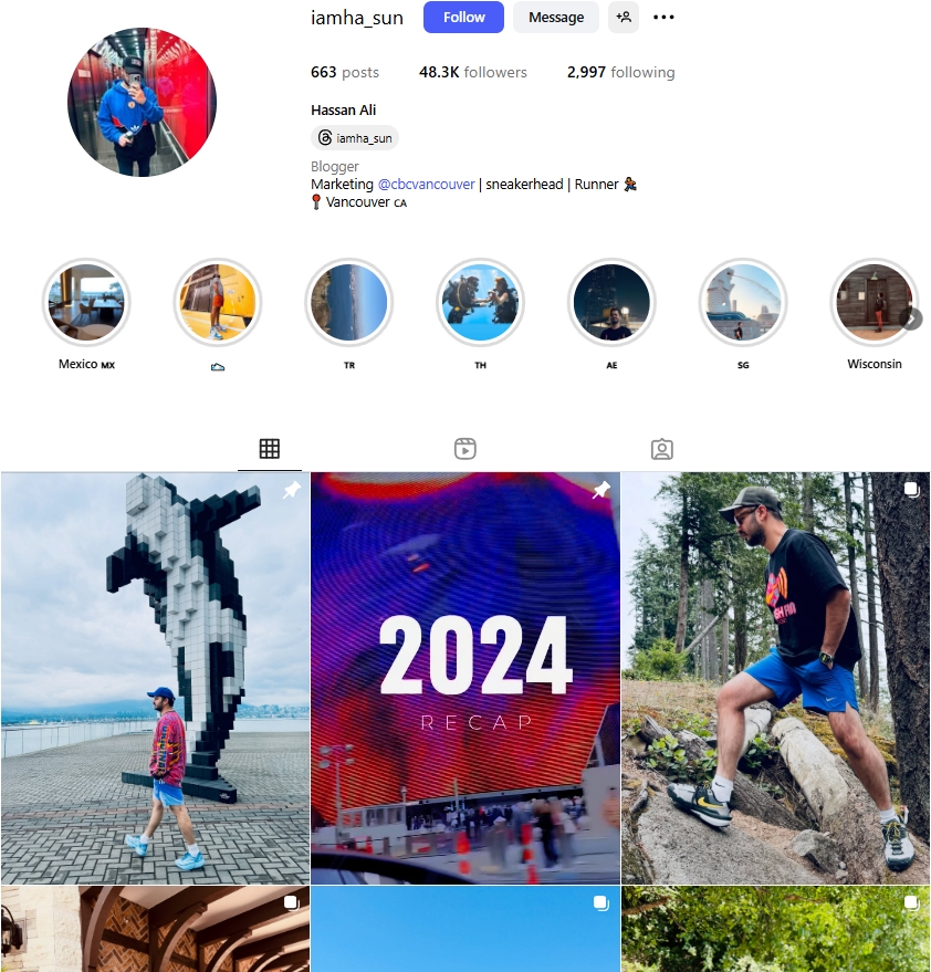 Hassan Ali Instagram Profile