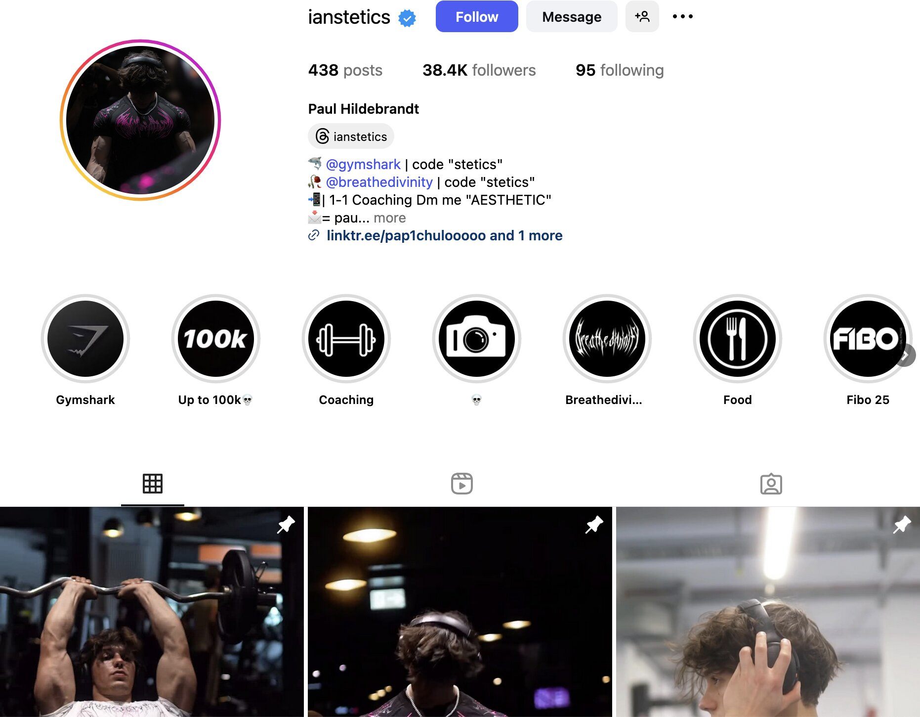 Paul Hildebrandt Instagram Profile