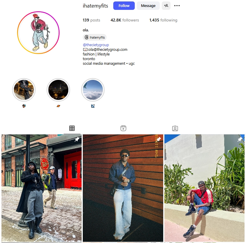 Ola Instagram Profile
