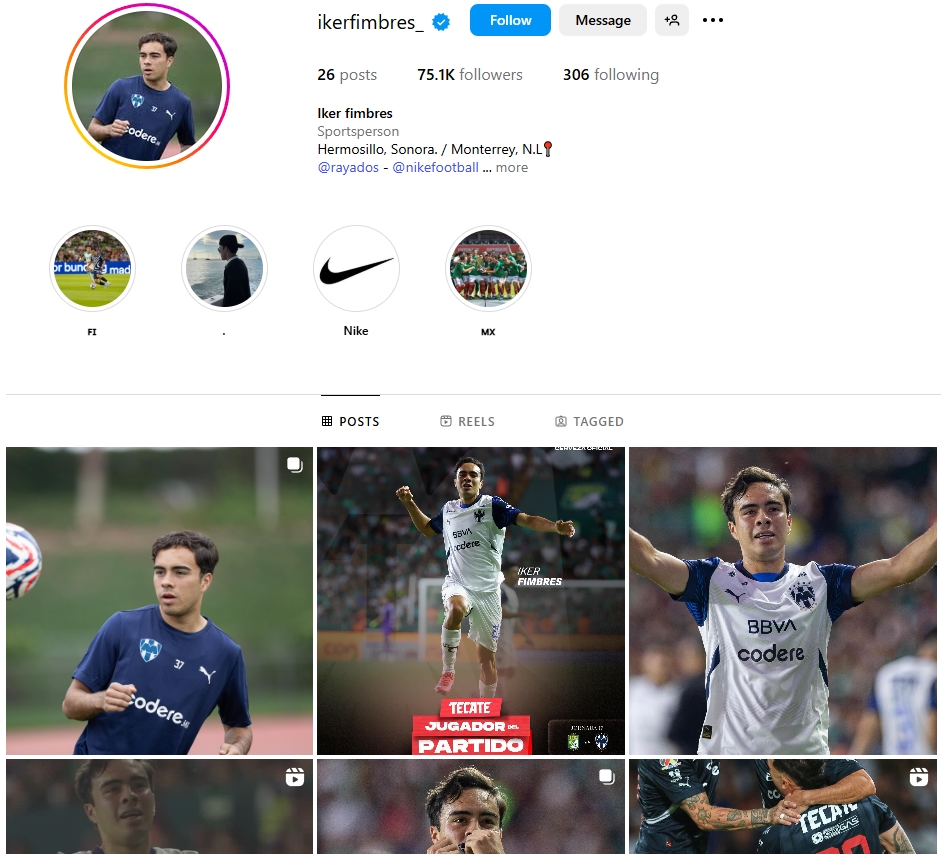 Iker Fimbres Instagram Profile