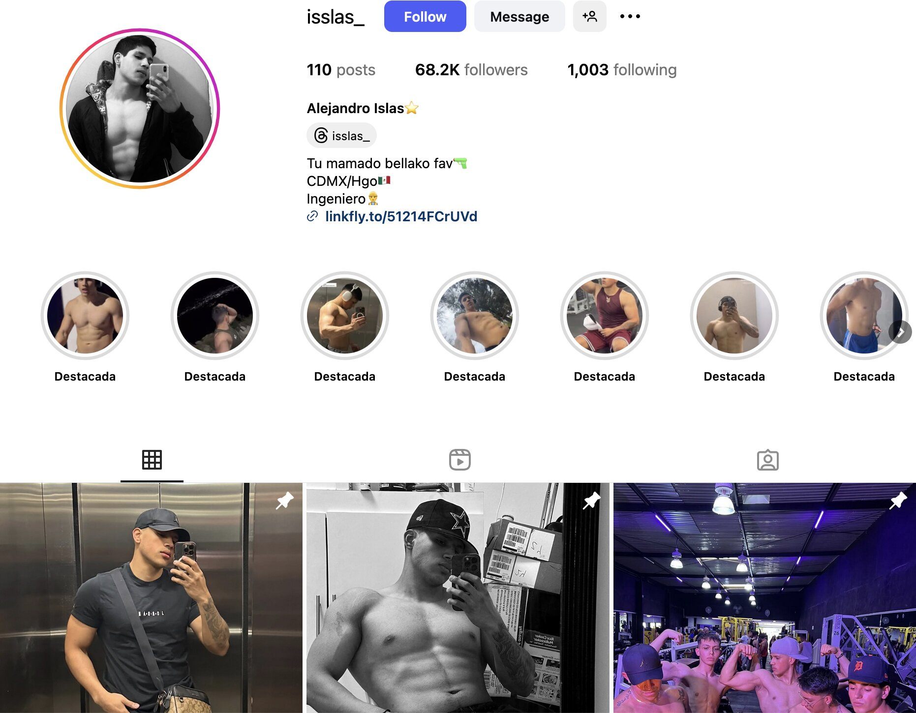 Alejandro Islas Instagram Profile
