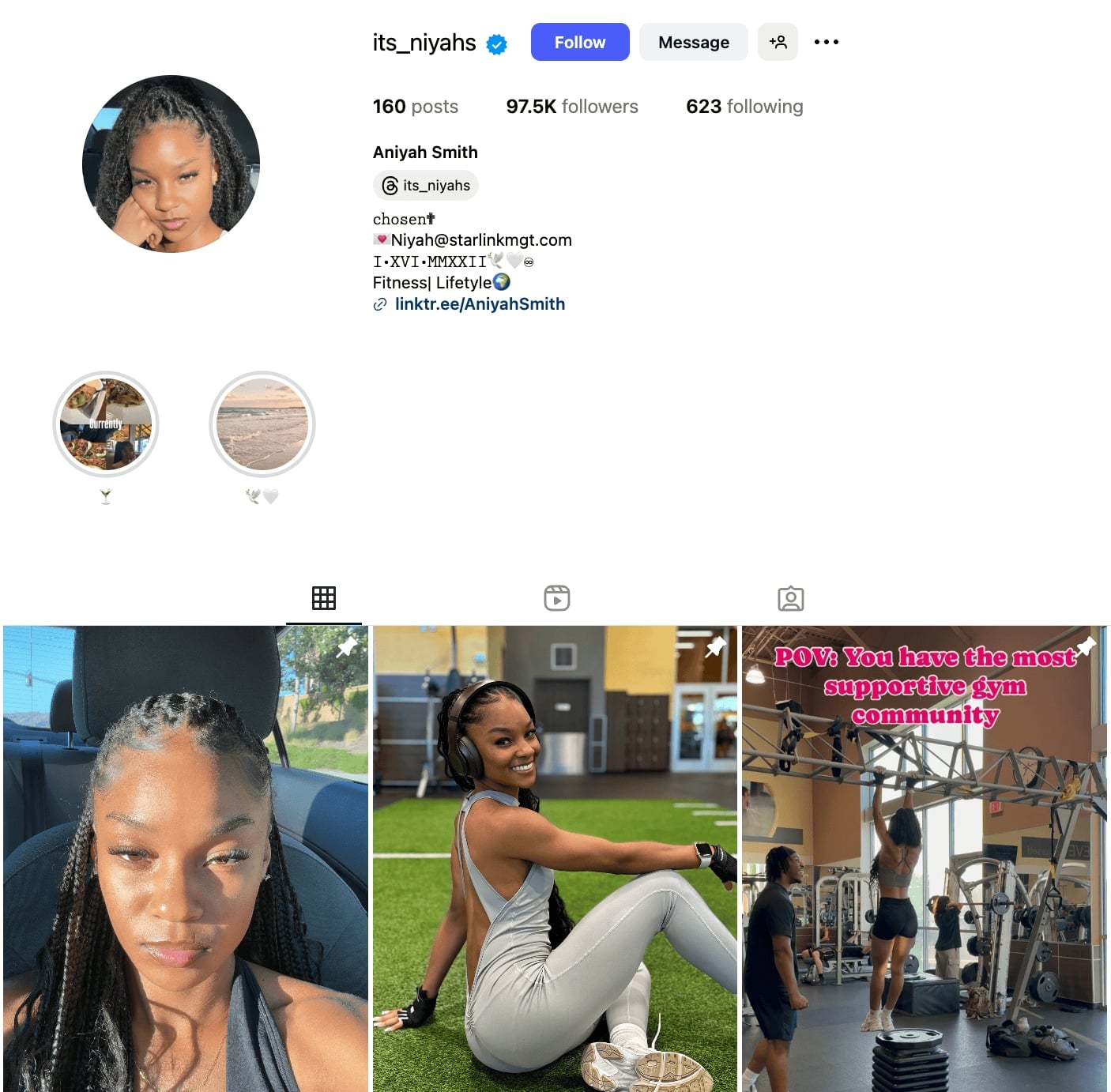 Aniyah Smith Instagram Profile