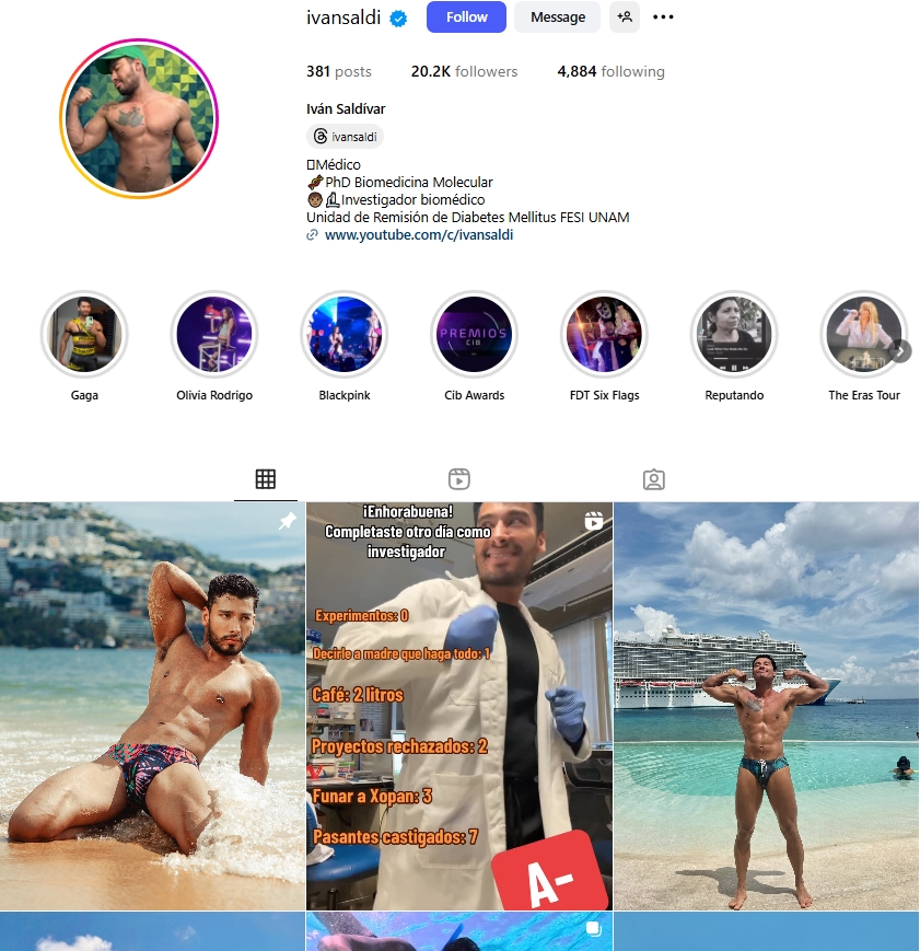 Ivan Saldívar Instagram Profile