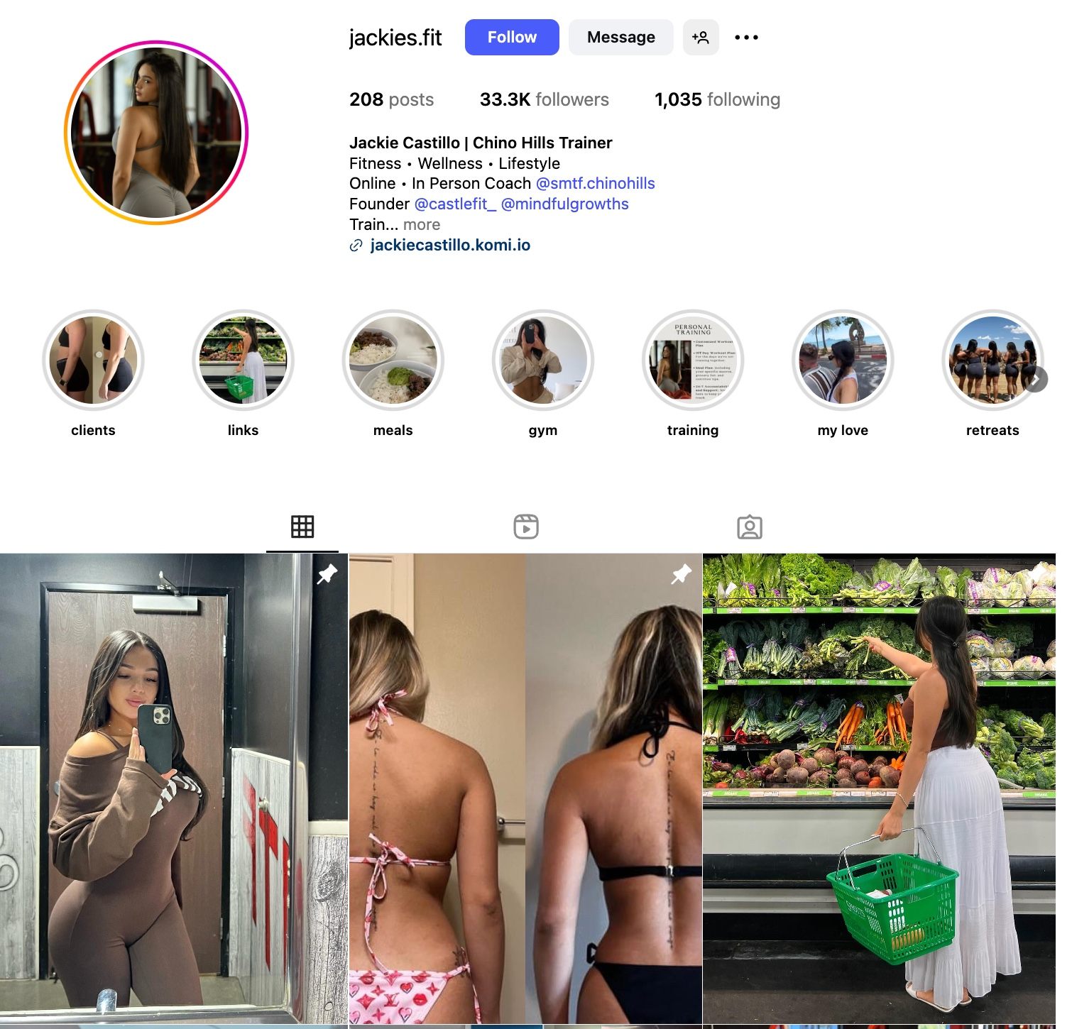 Jackie Castillo Instagram Profile