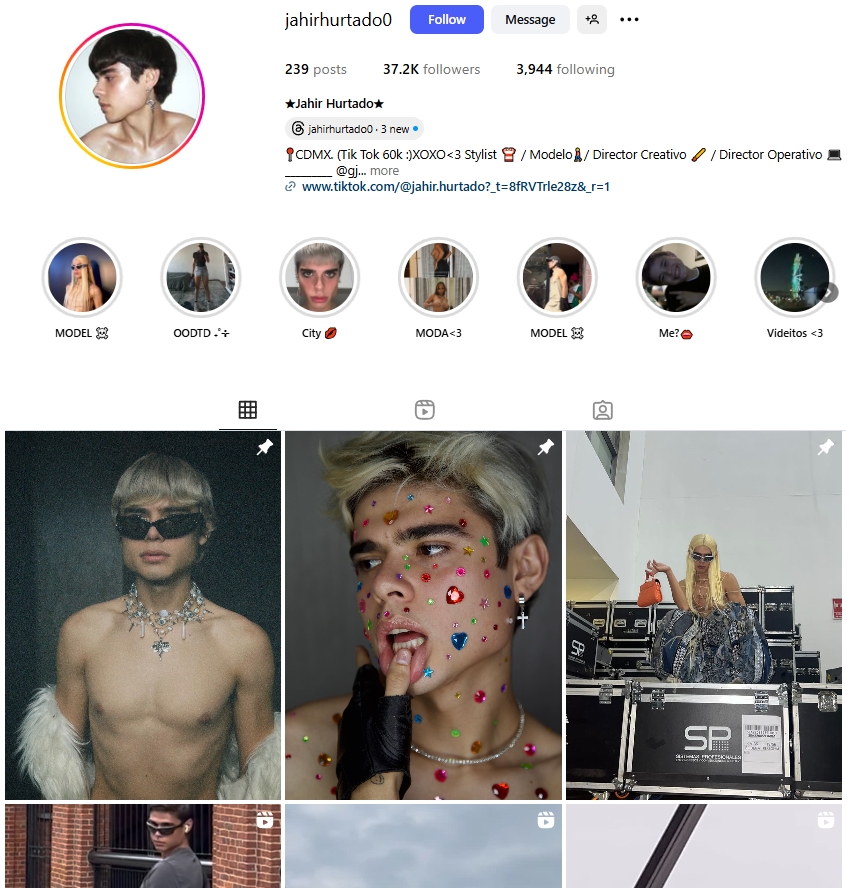 Jahir Hurtado Instagram Profile