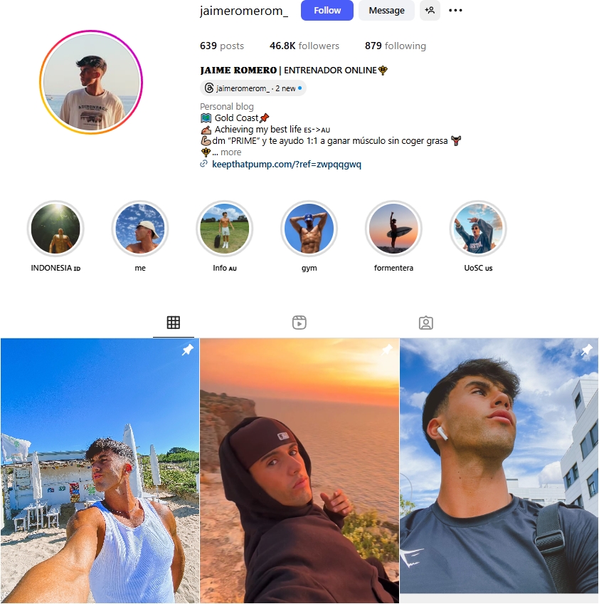Jaime Romero Instagram Profile