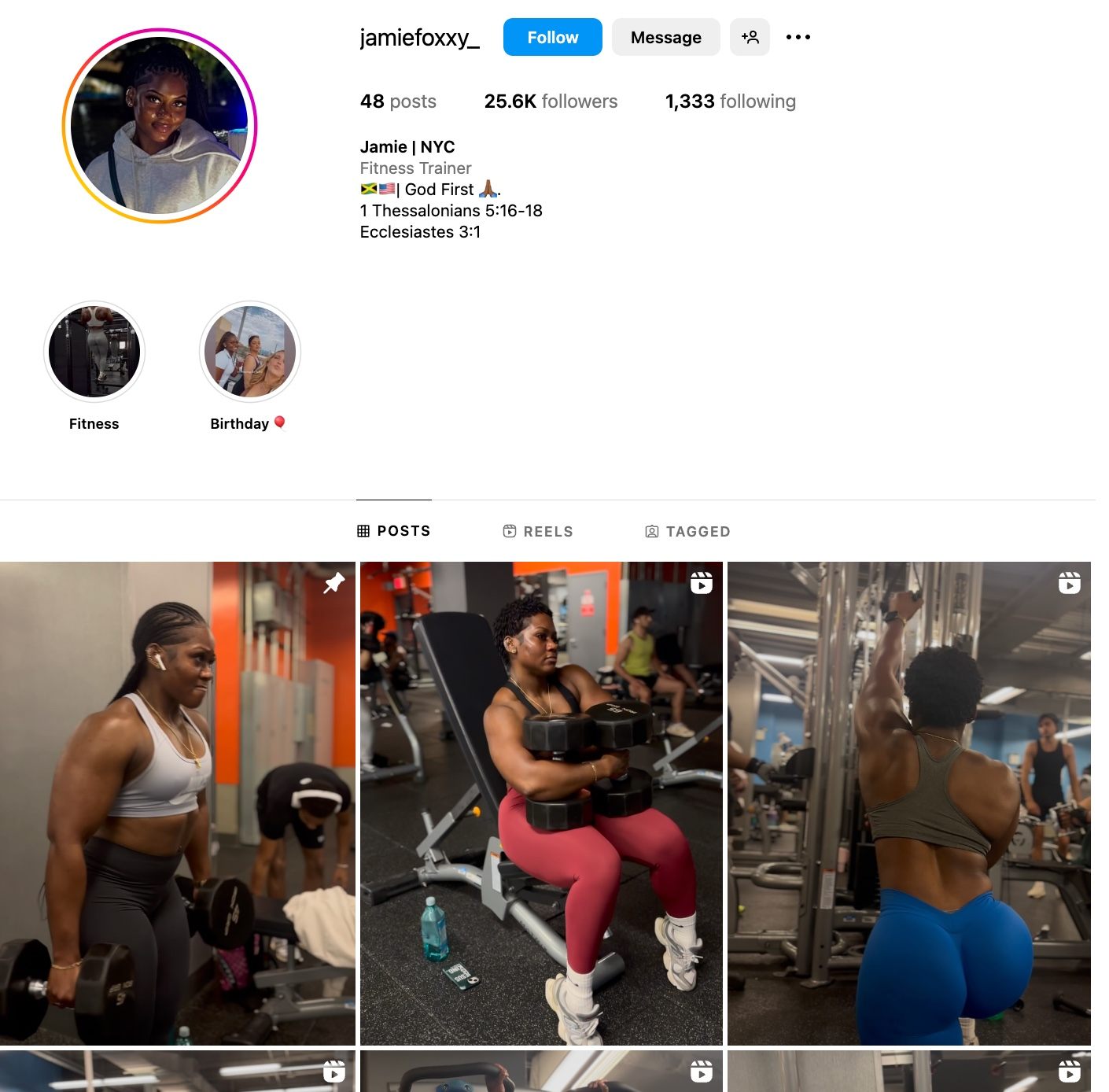 Jamie Instagram Profile