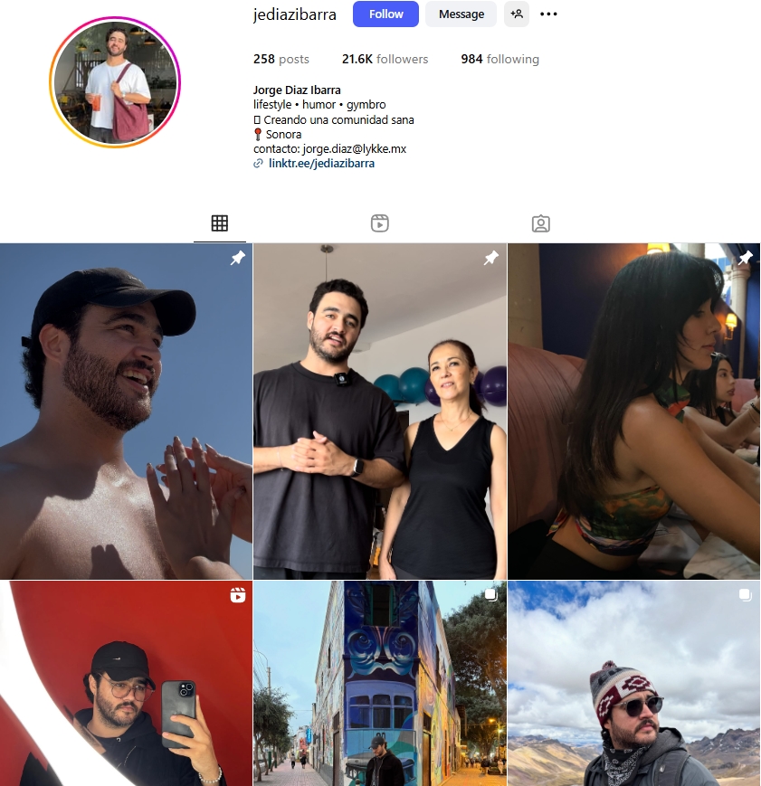 Jorge Diaz Ibarra Instagram Profile