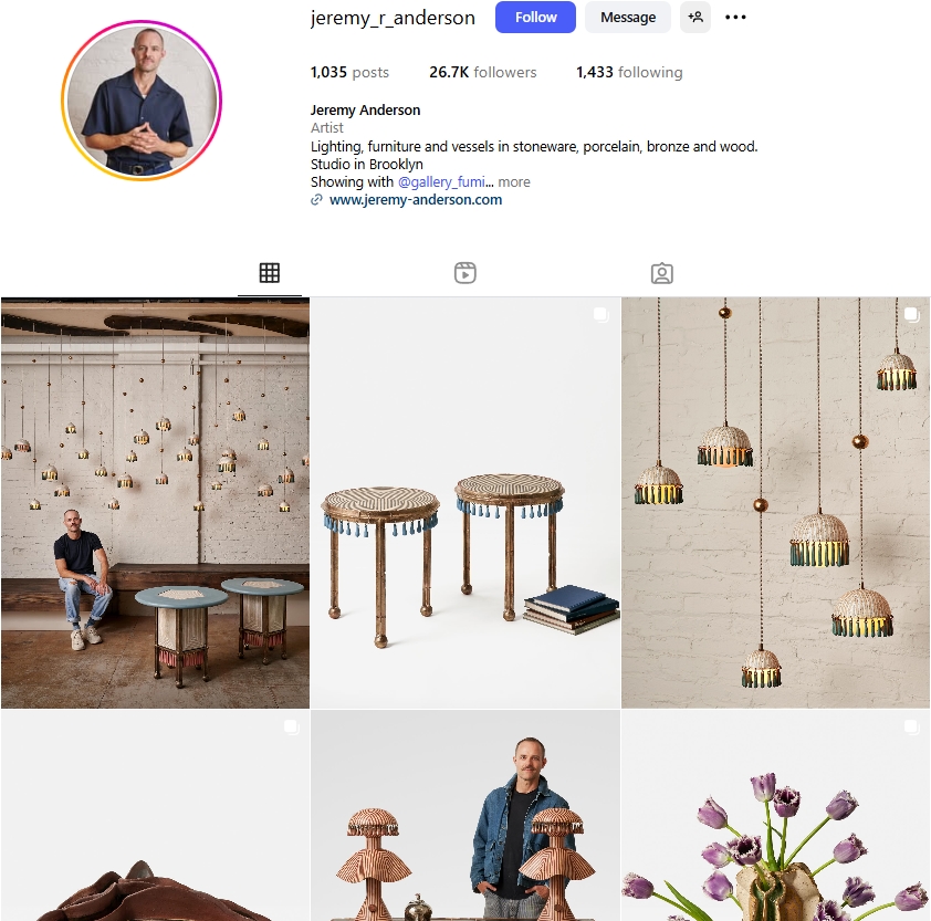 Jeremy Anderson Instagram Profile
