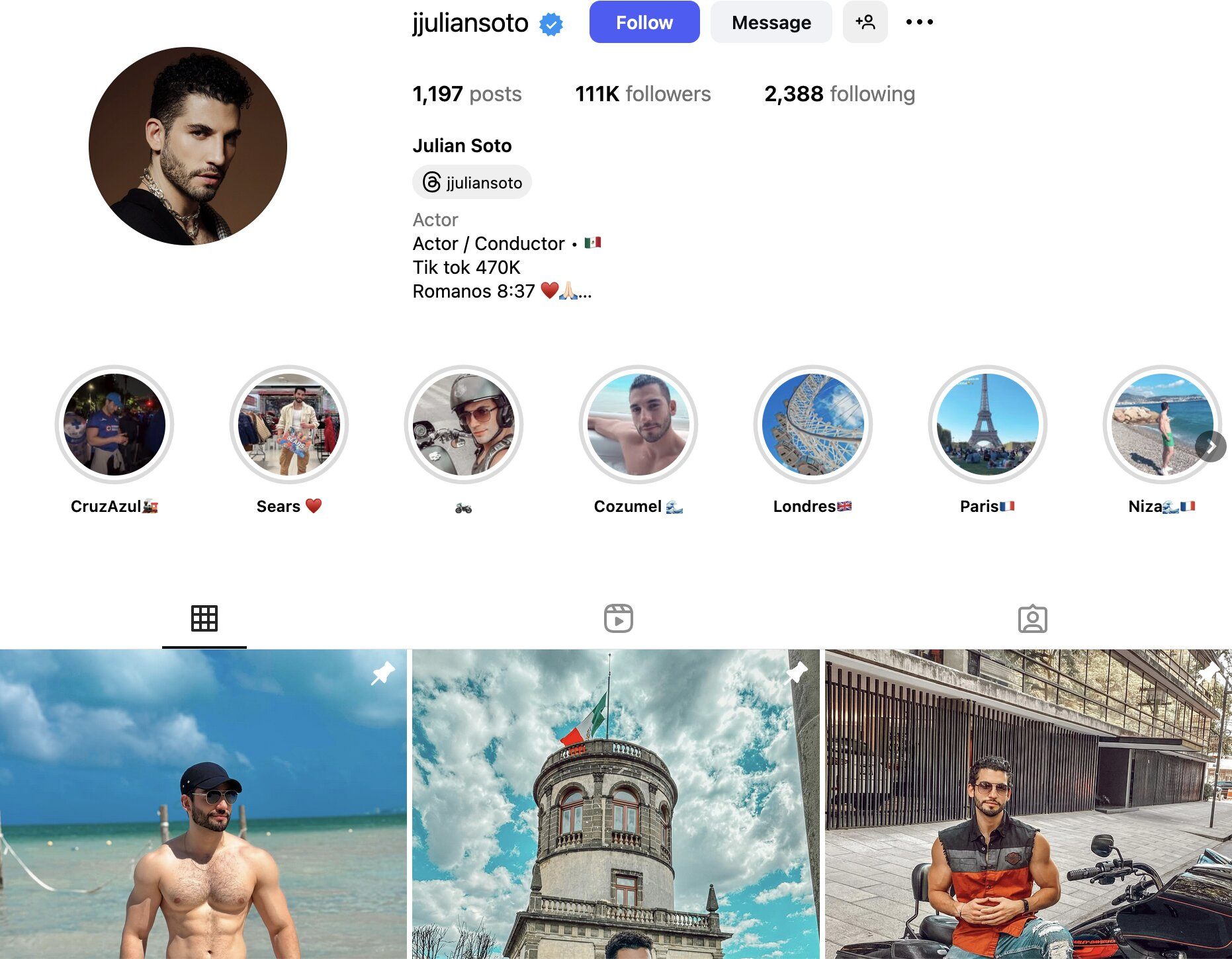 Julian Soto Instagram Profile