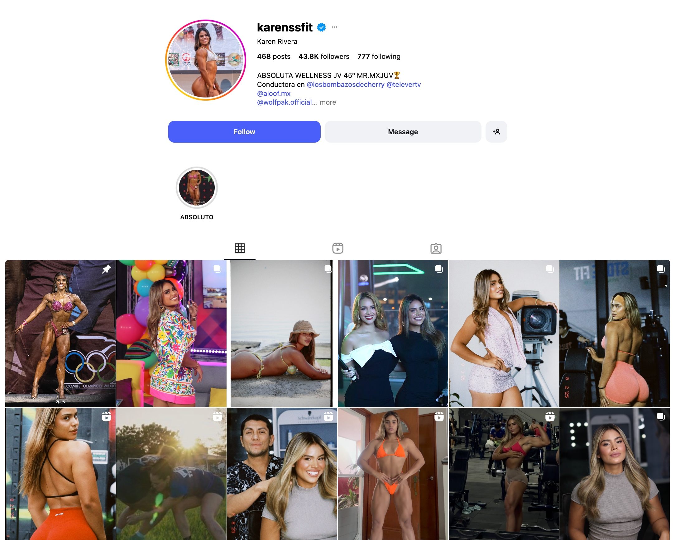 Karen Rivera Instagram Profile