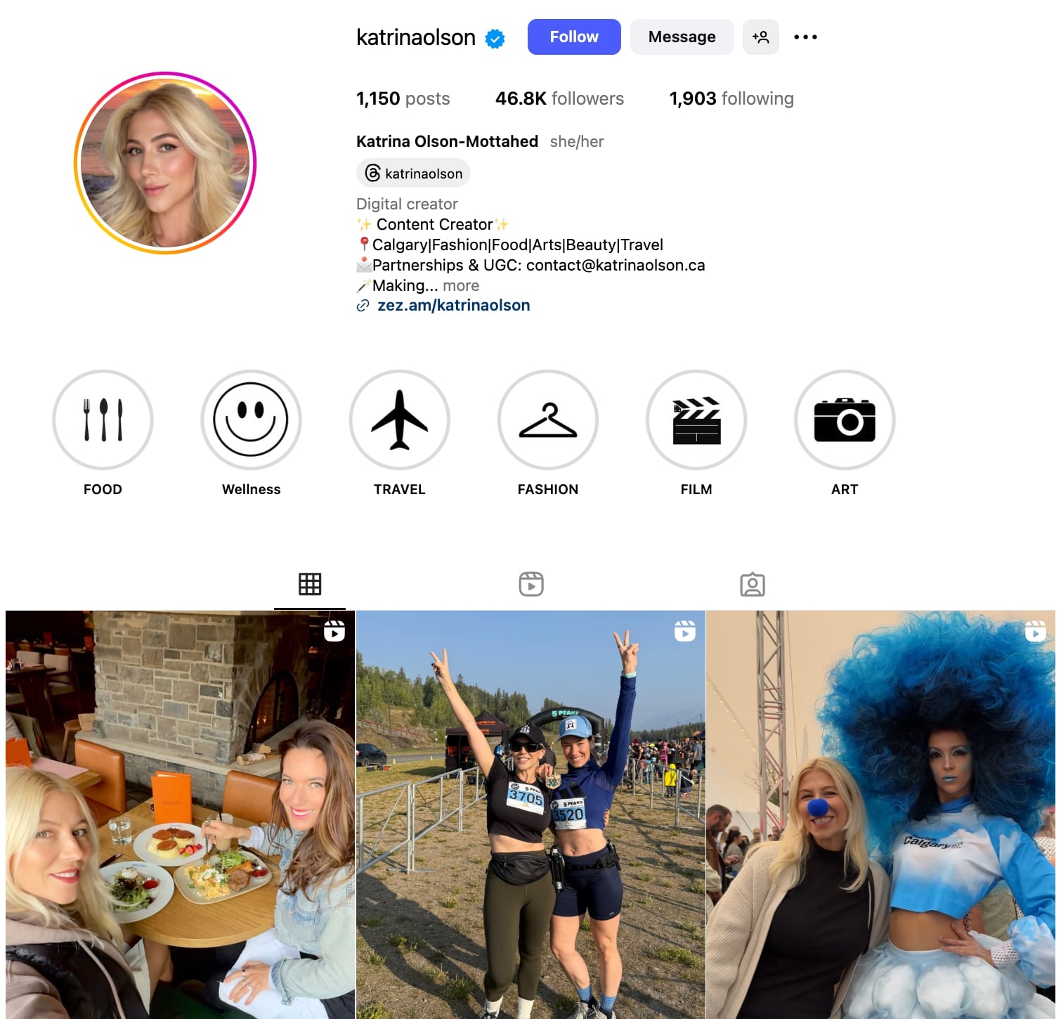 Katrina Olson-Mottahed Instagram Profile