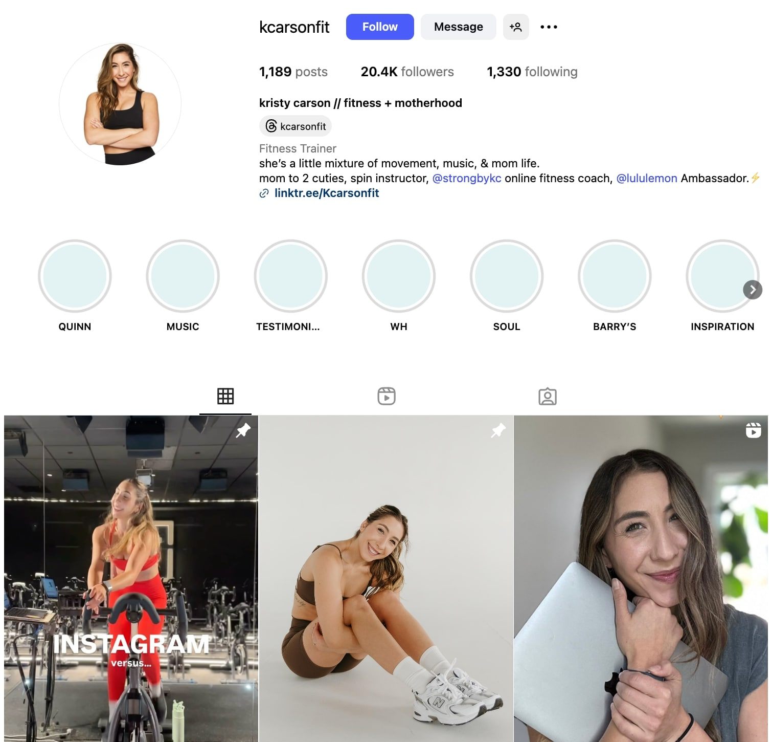 Kristy Carson Instagram Profile