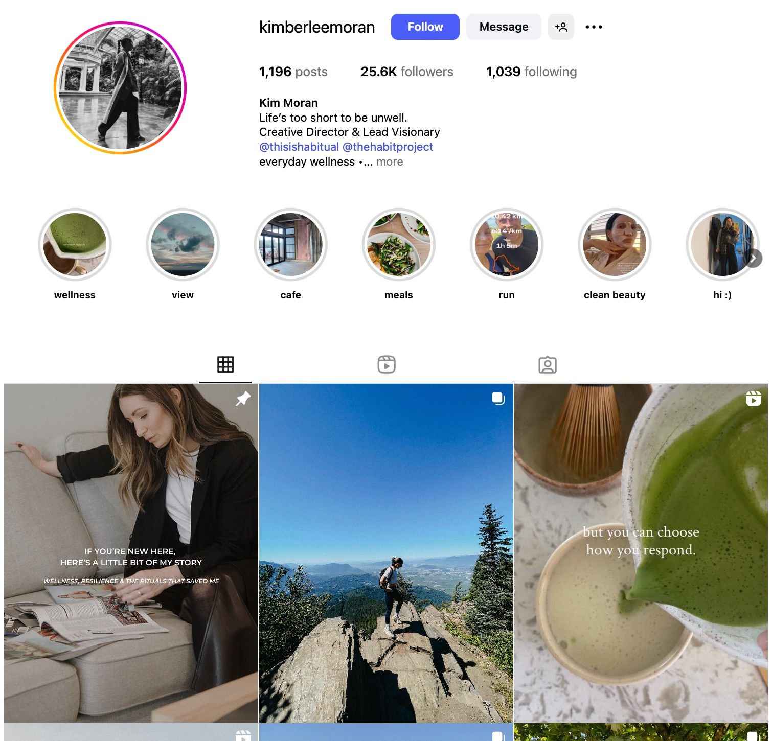 Kim Moran Instagram Profile